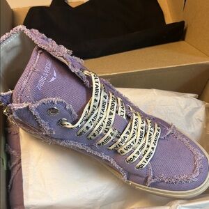 Zadig & Voltaire purple shoes